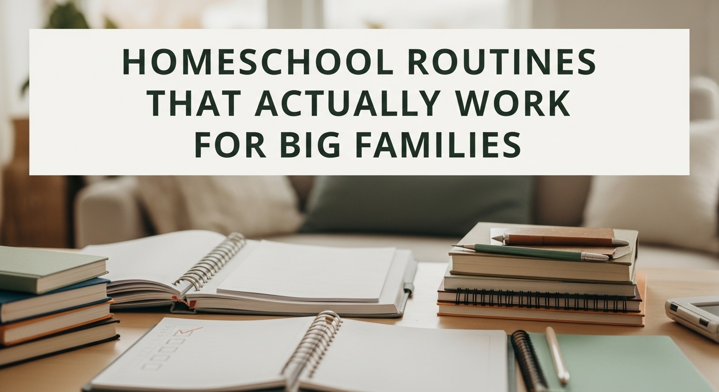Homeschool Routines That Actually Work for Big Families